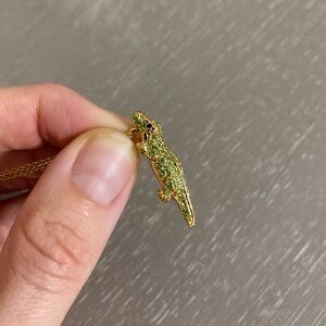 Kate Spade gold alligator necklace